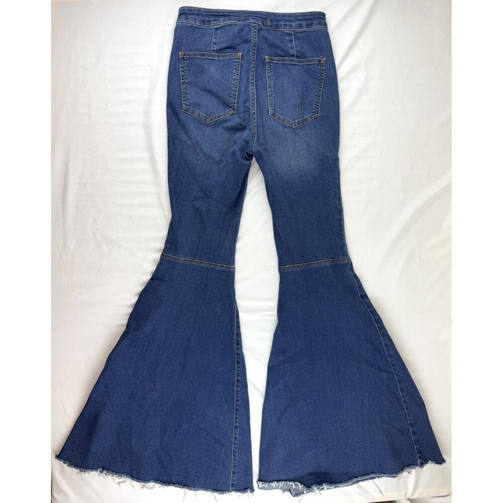 We The Free People Just Float On Flare Jeans Women's 26 Raw Hem High Rise - Picture 4 of 10
